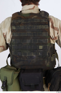 Photos Reece Bates 2 - details of uniform bullet-proof vest…